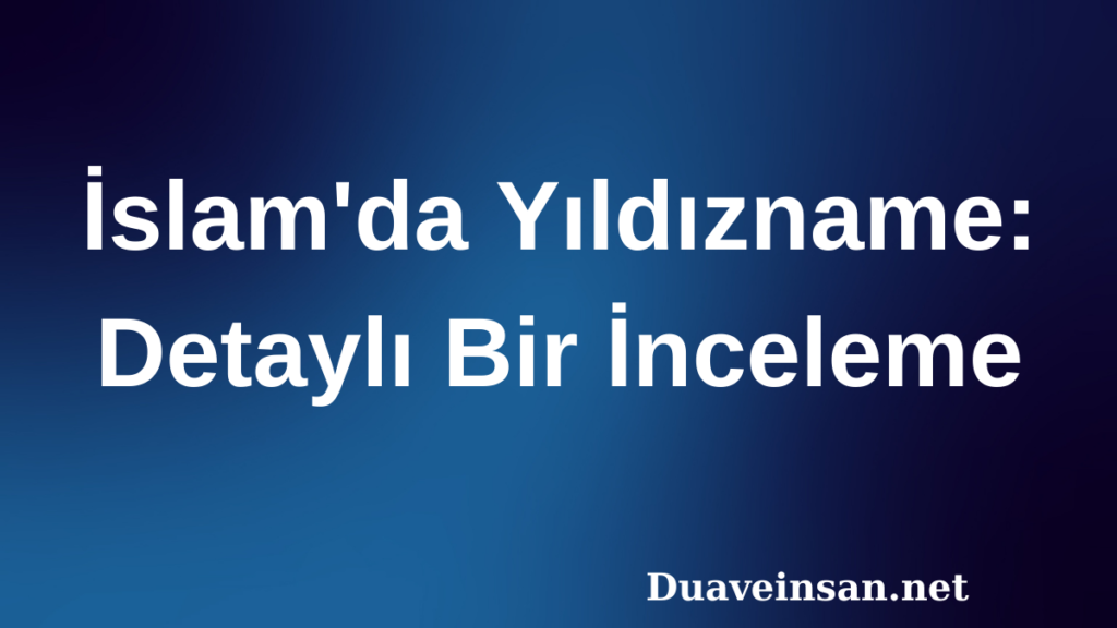 İslam'da yıldızname